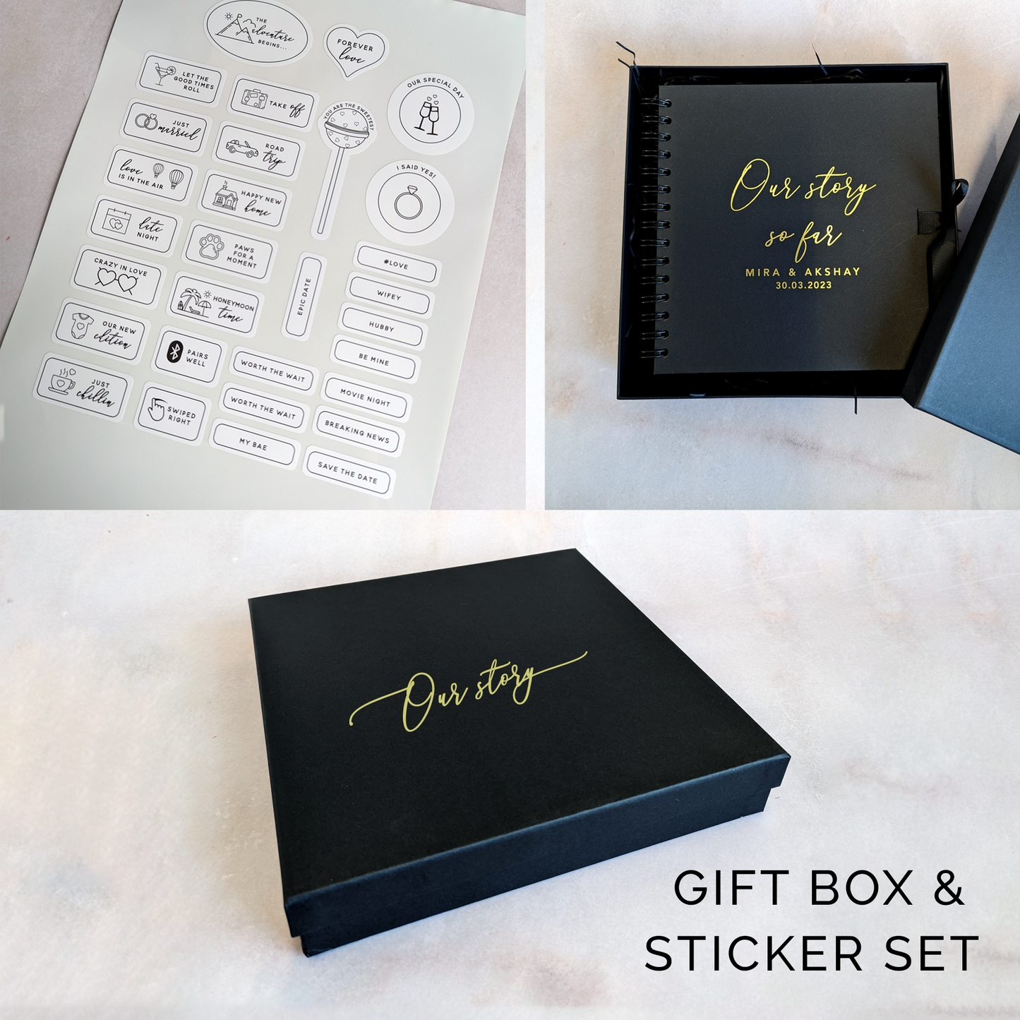 Personalised Anniversary Scrapbook - 'Our Story So Far'