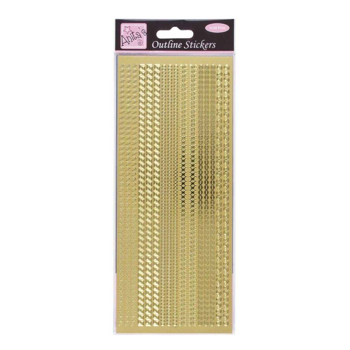 Gold Embellishment Stickers - Multipack