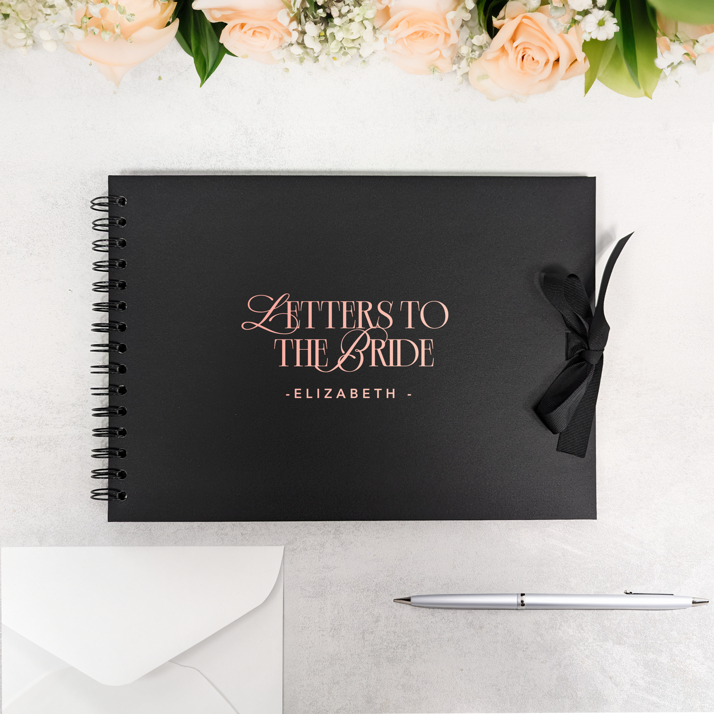 Letters to the Bride A4 Scrapbook Guest Book - 2025 Edition - Personalised