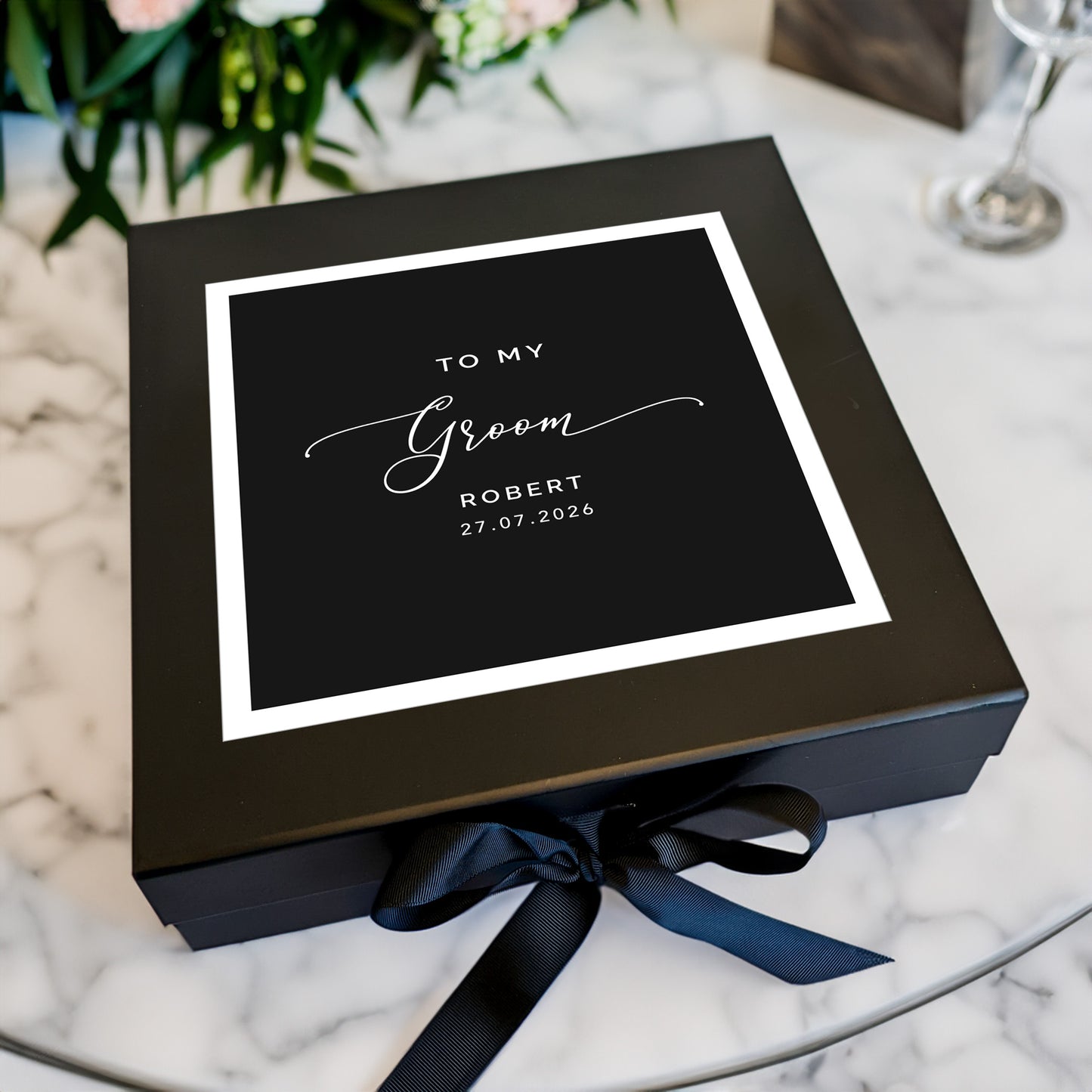 To My Groom Gift Box - Black and White Multisize - A5 | Large | A4 | XL