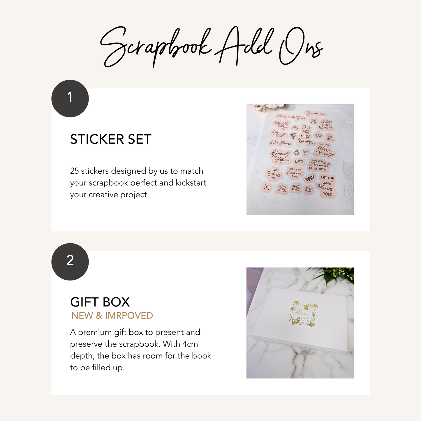 In my Bride Era A4 Scrapbook - Pearl Edition - Personalised Miss to Mrs