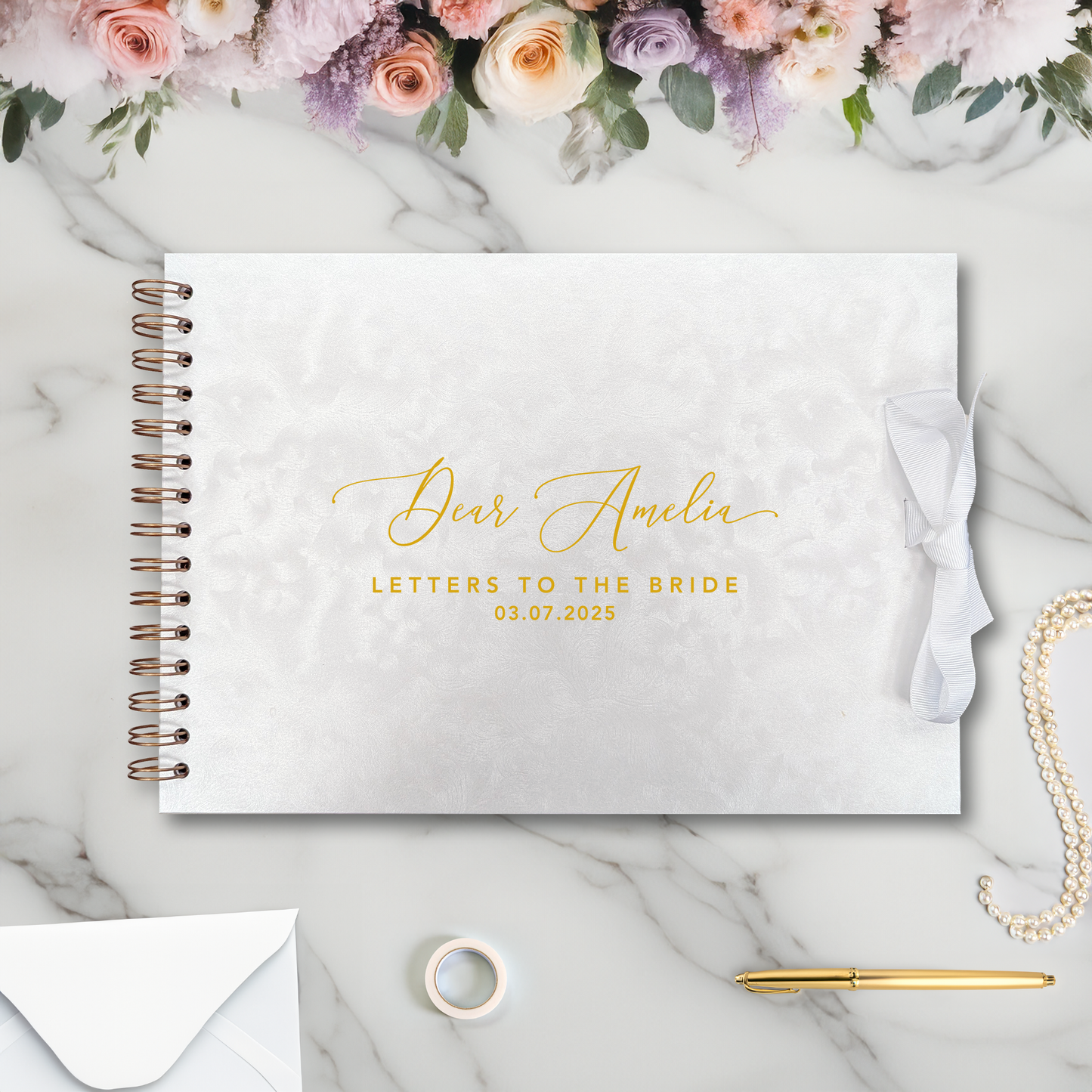 Dear Personalised Letters to the Bride A4 Scrapbook Album - Personalised