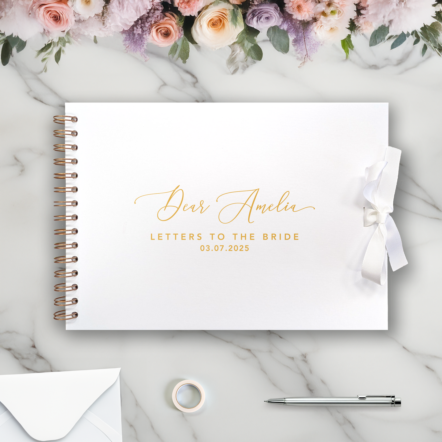 Dear Personalised Letters to the Bride A4 Scrapbook Album - Personalised