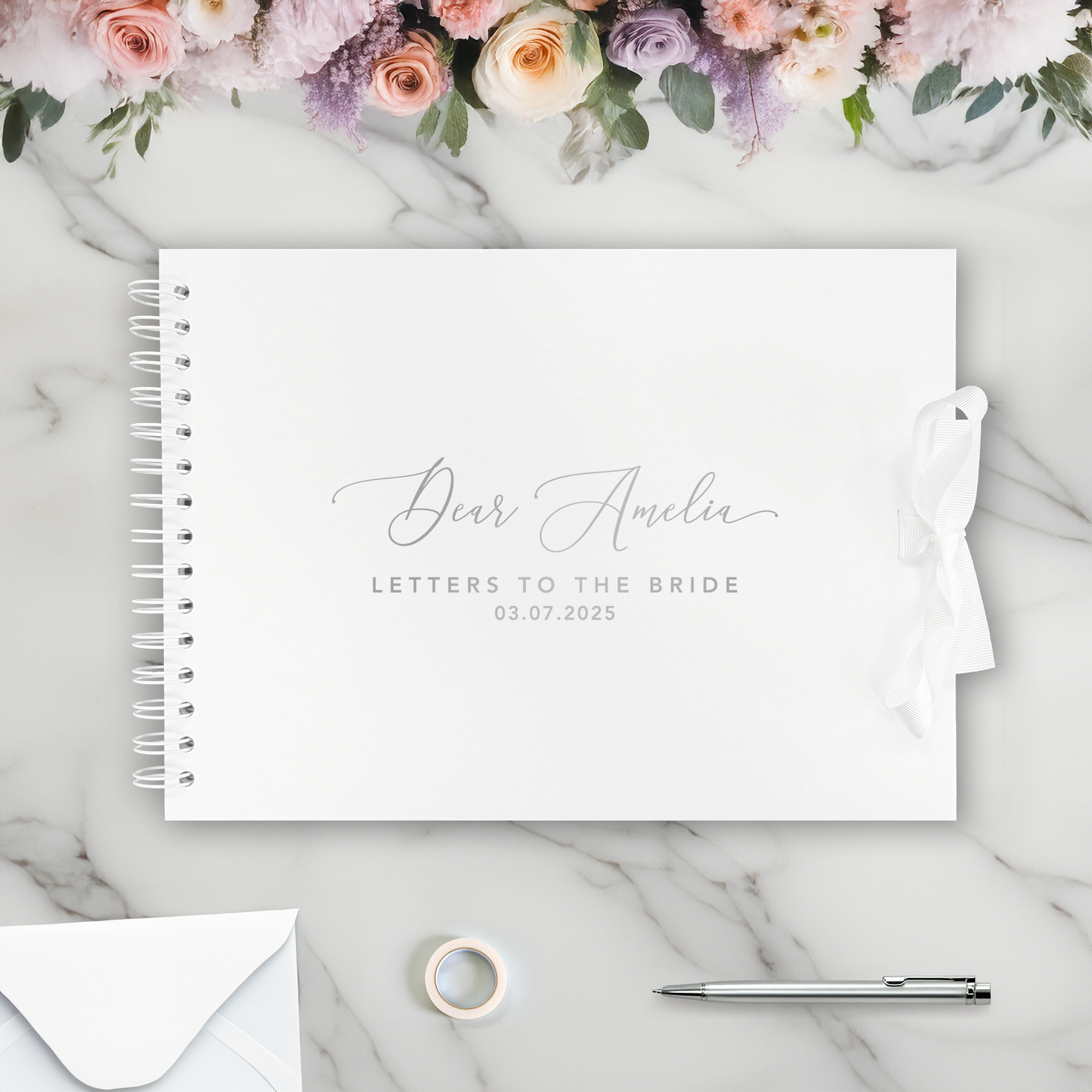 Dear Personalised Letters to the Bride A4 Scrapbook Album - Personalised