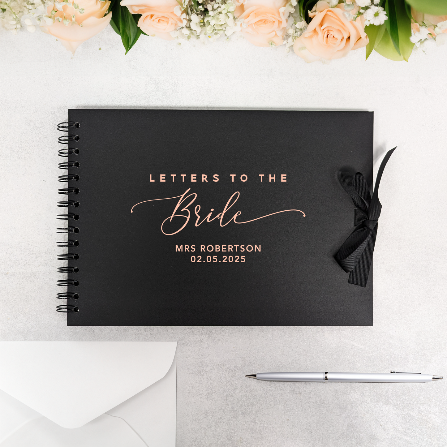 Letters to the Bride A4 Scrapbook Album - Elegant Style - Personalised