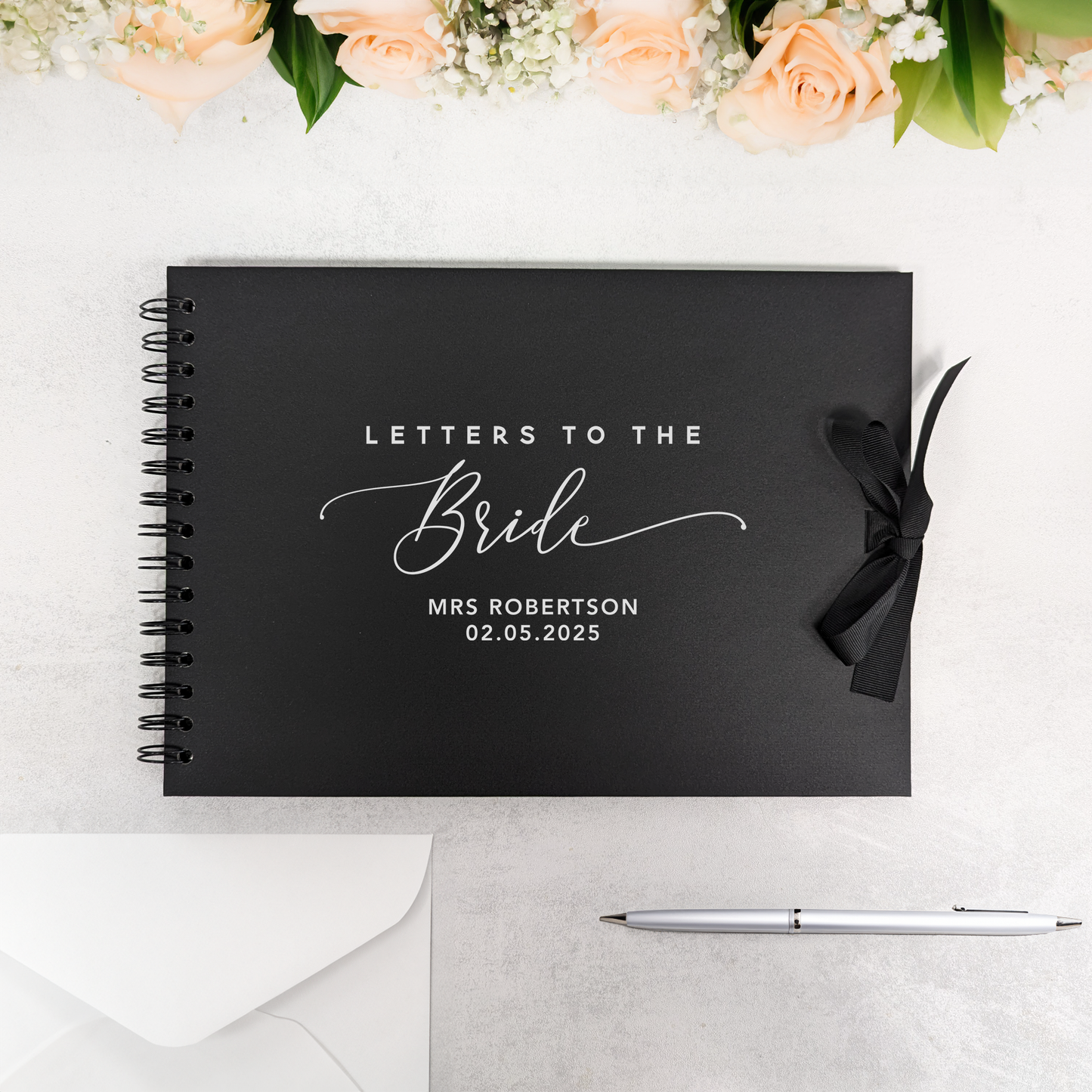 Letters to the Bride A4 Scrapbook Album - Elegant Style - Personalised