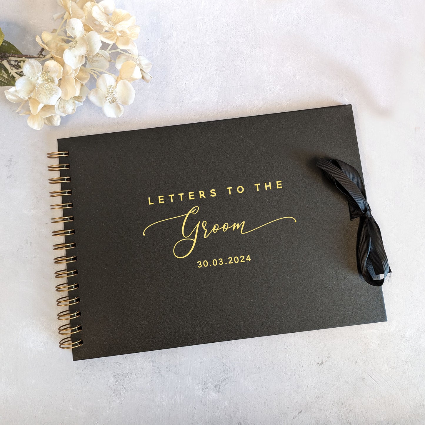 Letters to the Groom A4 Scrapbook Album - Personalised