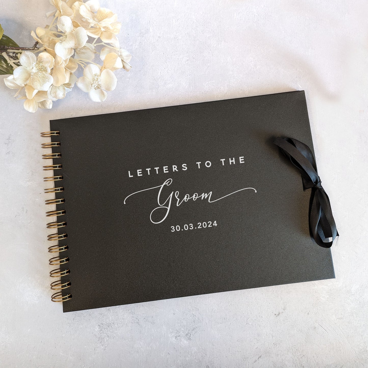 Letters to the Groom A4 Scrapbook Album - Personalised