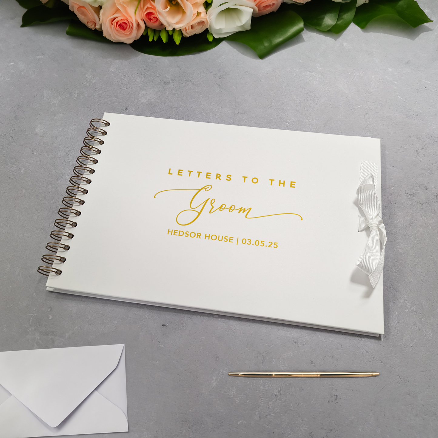 Letters to the Groom A4 Scrapbook Album - Personalised