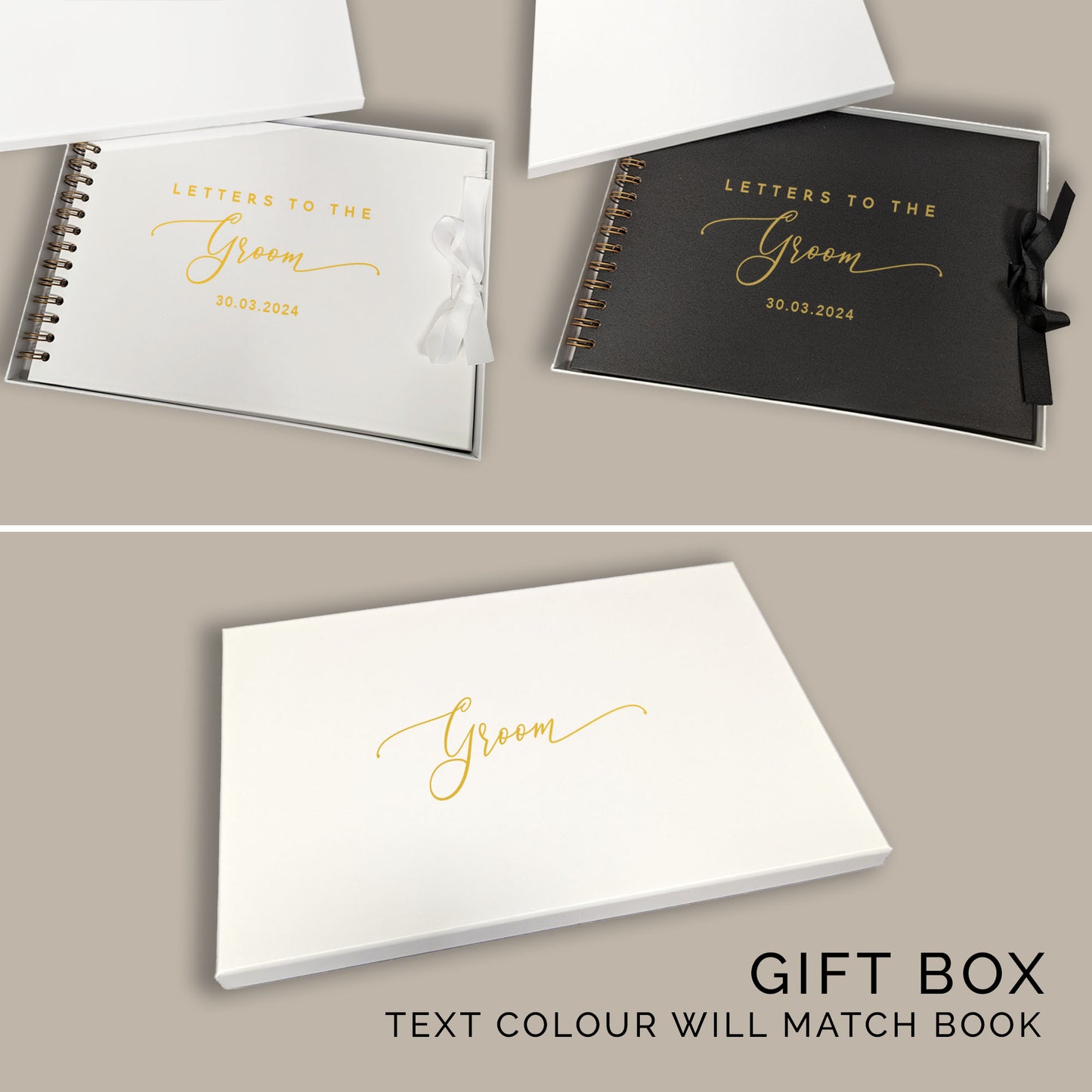 Letters to the Groom A4 Scrapbook Album - Personalised