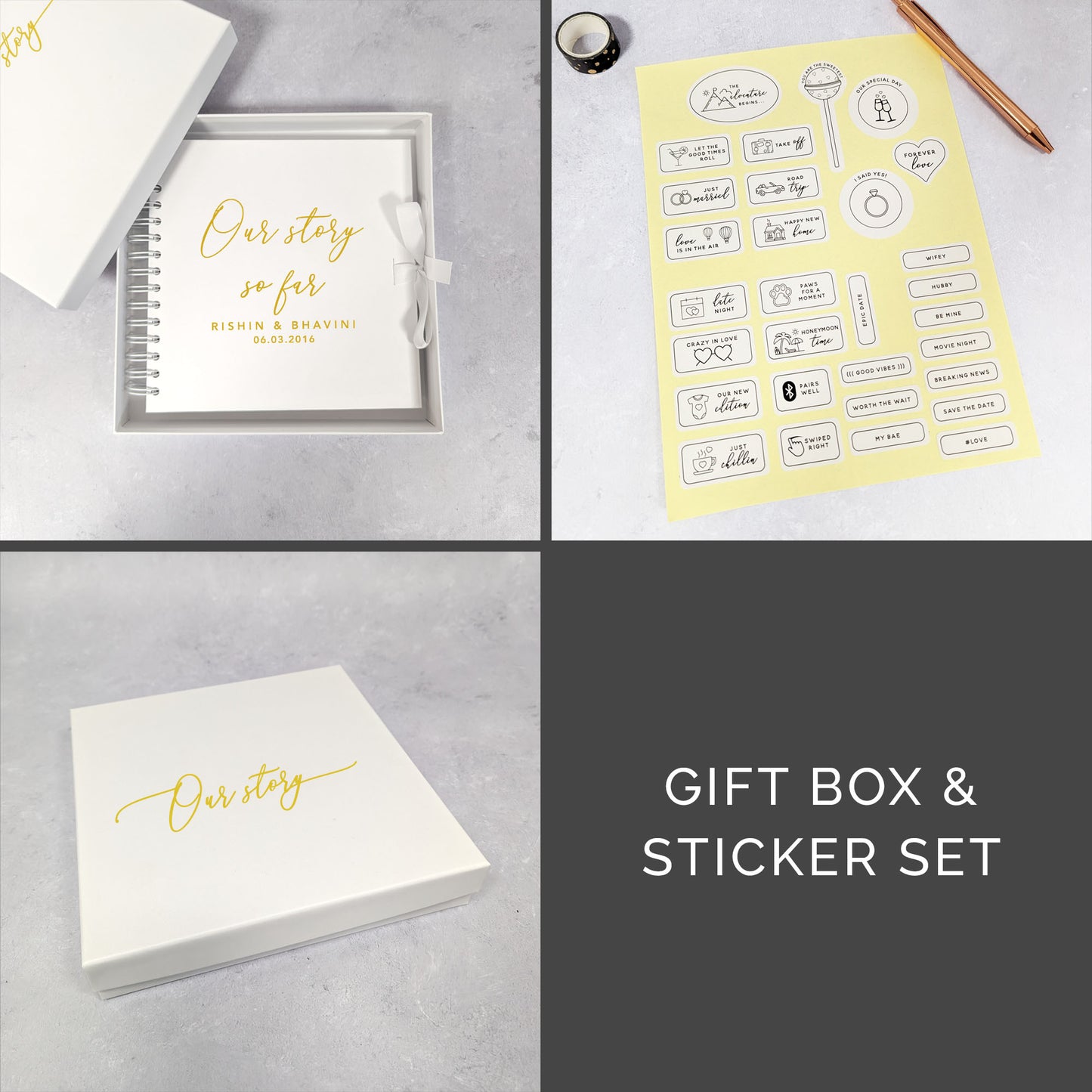 Personalised Anniversary Scrapbook - 'Our Story So Far'