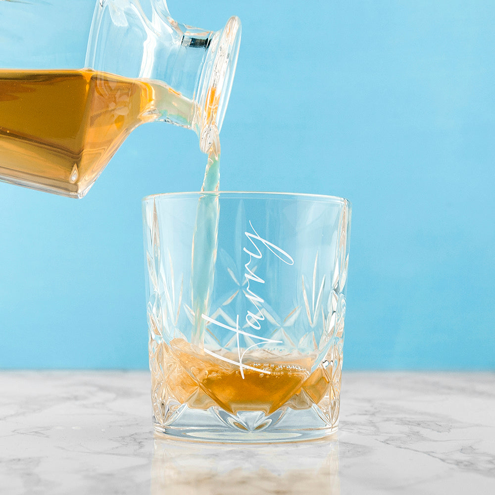 Crystal Whisky Tumbler - Personalised - Engraved