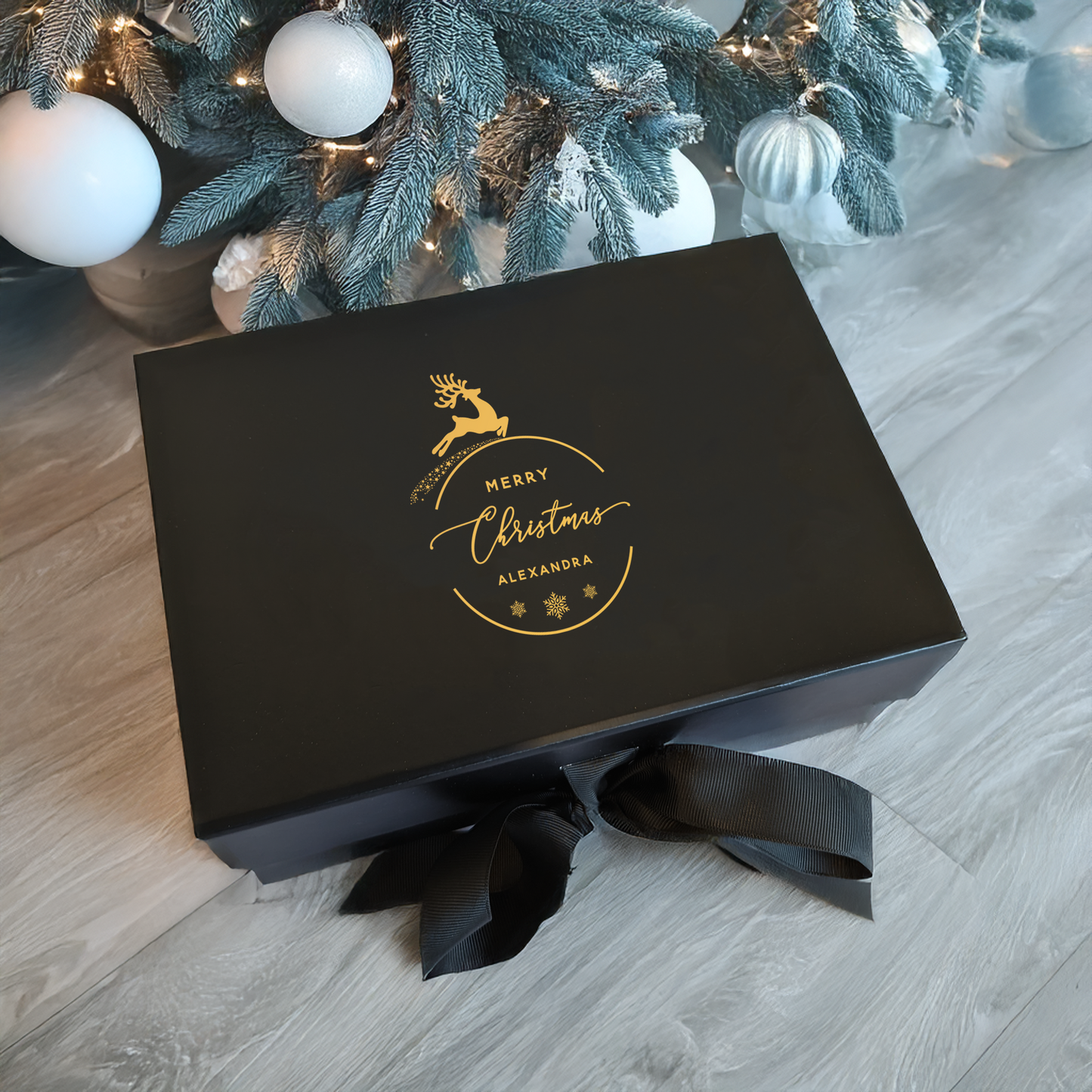 Christmas Reindeer Gift Box - Multi Size - Personalised