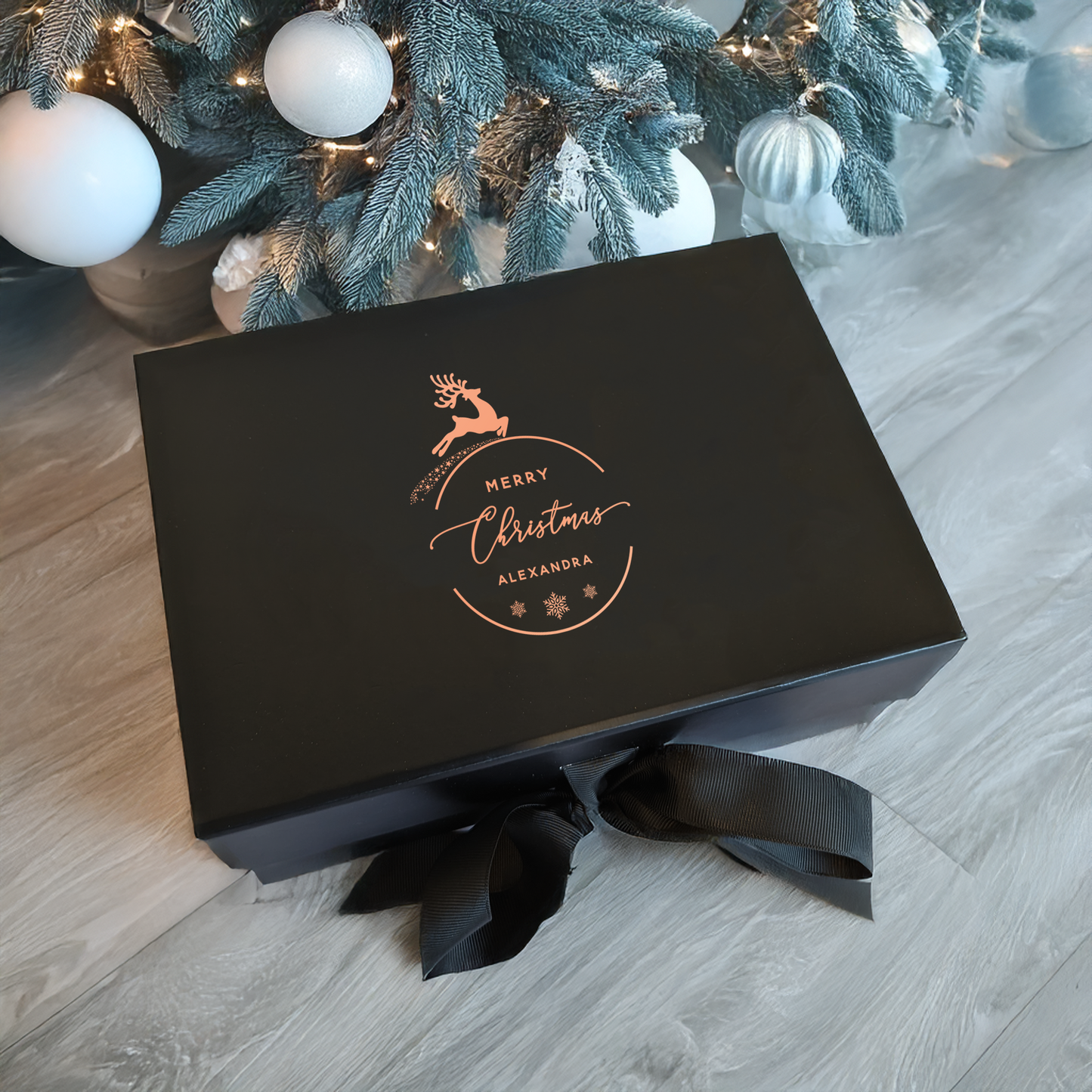 Christmas Reindeer Gift Box - Multi Size - Personalised