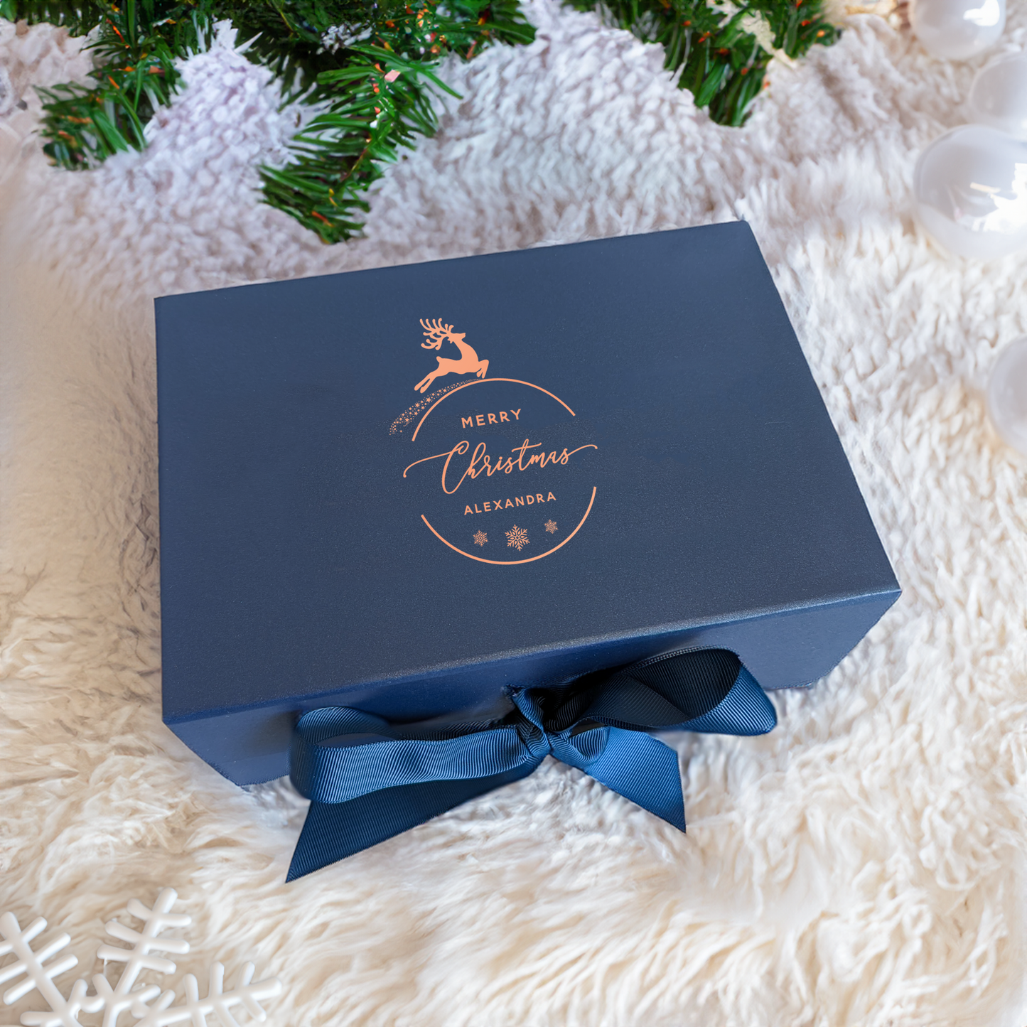 Christmas Reindeer Gift Box - Multi Size - Personalised