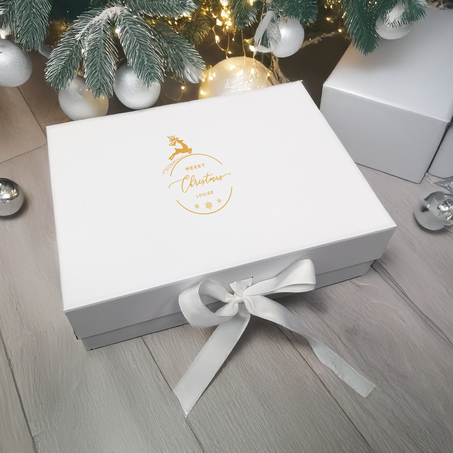 Christmas Reindeer Gift Box - Multi Size - Personalised