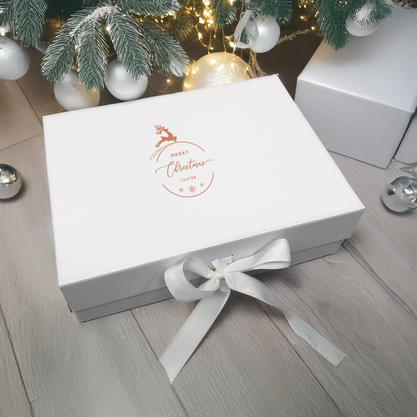 Christmas Reindeer Gift Box - Multi Size - Personalised