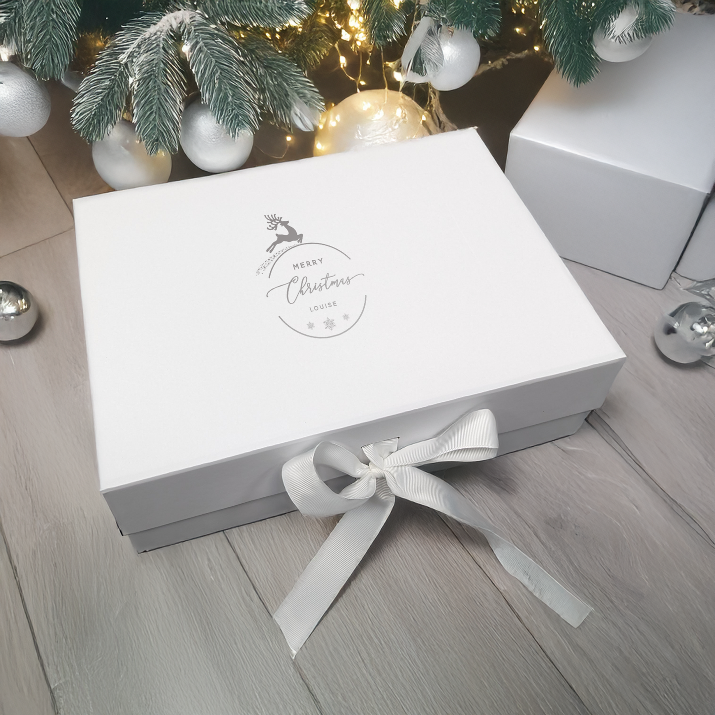 Christmas Reindeer Gift Box - Multi Size - Personalised