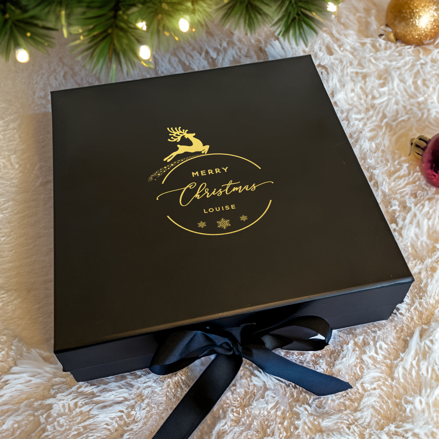 Christmas Reindeer Gift Box - Multi Size - Personalised