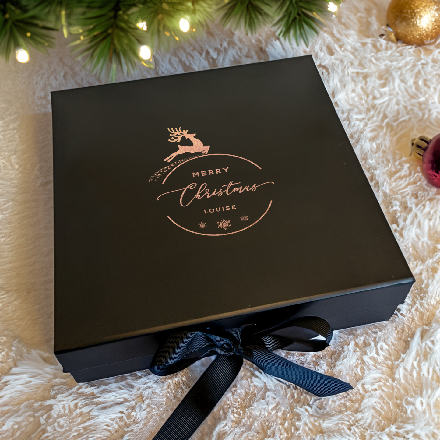 Christmas Reindeer Gift Box - Multi Size - Personalised