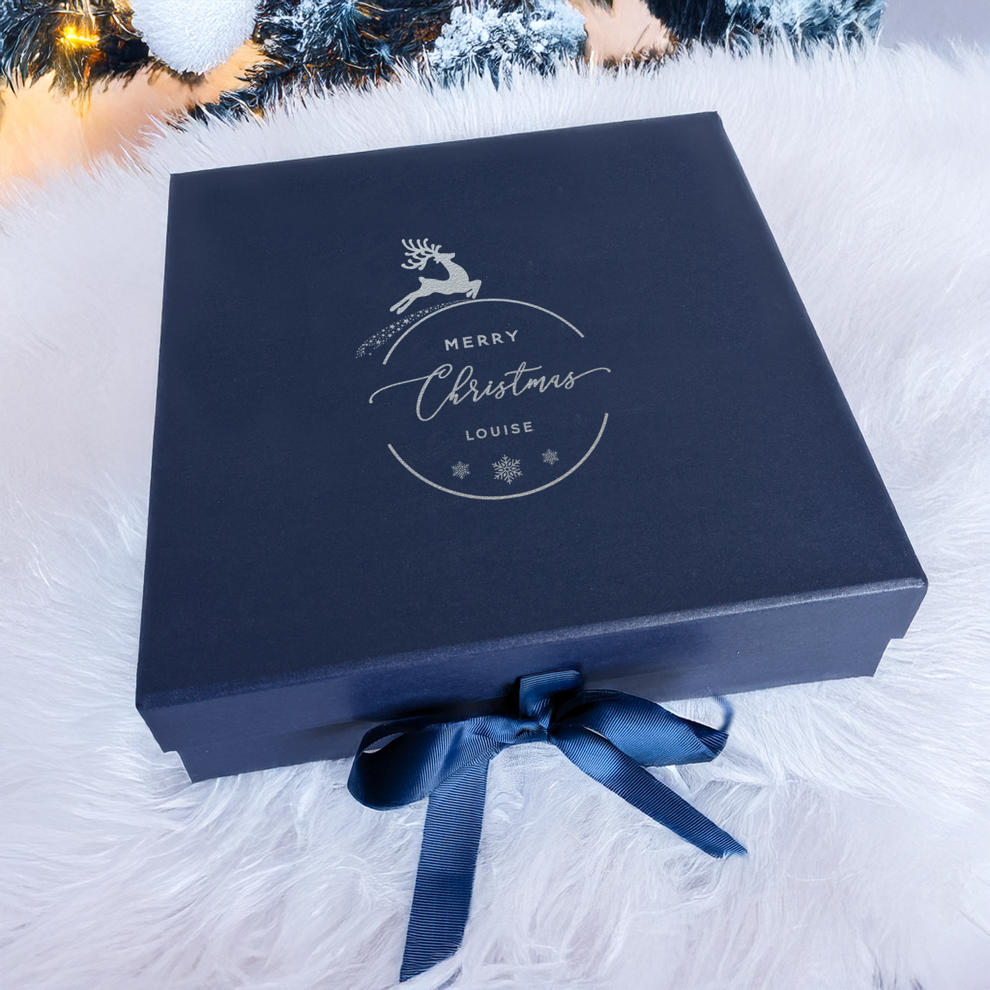 Christmas Reindeer Gift Box - Multi Size - Personalised