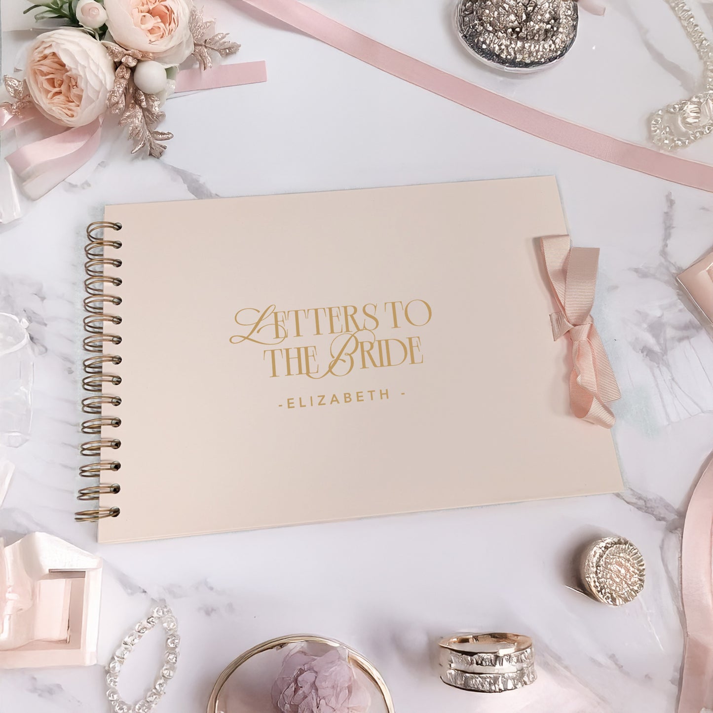 Letters to the Bride A4 Scrapbook Guest Book - 2025 Edition - Personalised