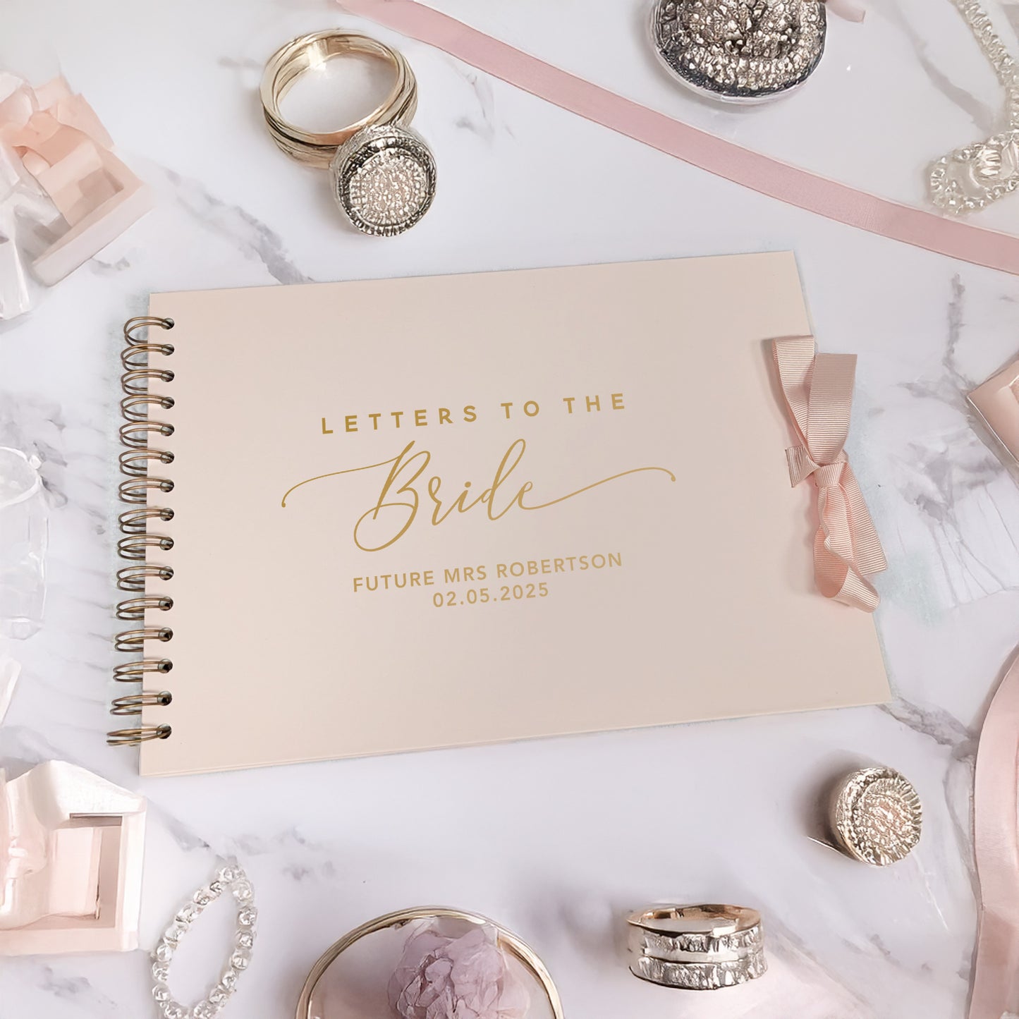 Letters to the Bride A4 Scrapbook Album - Elegant Style - Personalised