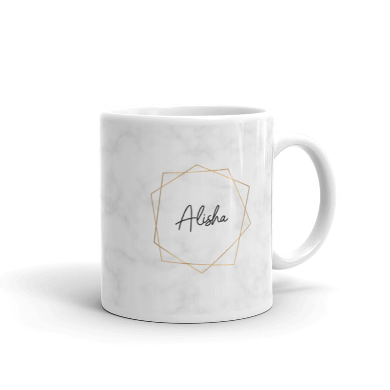 It's Always Chai Time Mug - Personalised (Marble Design)