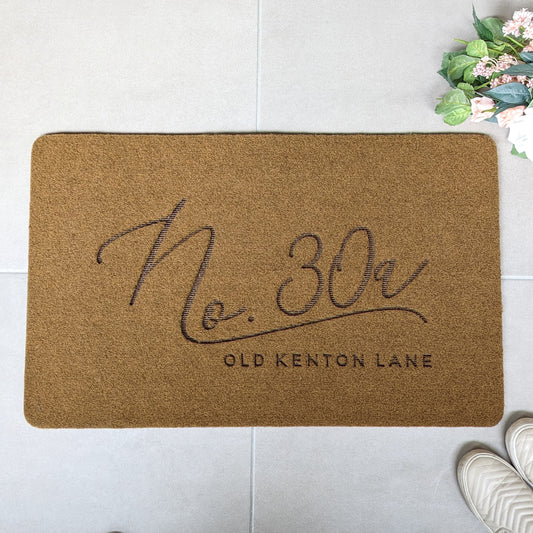 Custom Address Doormat - Personalised - Weatherproof