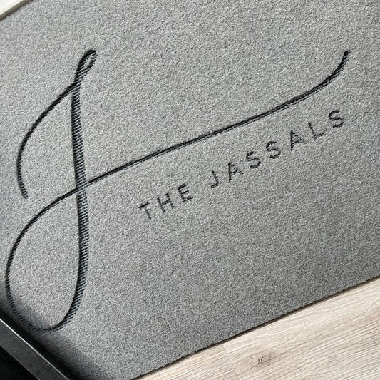 Personalised Doormat (Family Name) - Synthetic Weatherproof Coir for Outdoor or Indoor Use