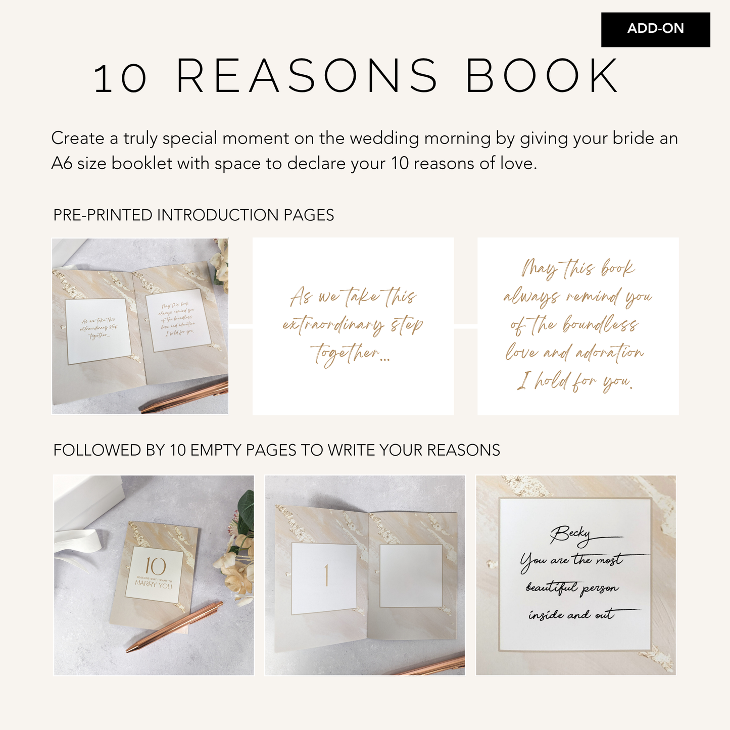 Personalised “To My Bride” Wedding Gift Box | Groom to Bride Wedding Morning Present