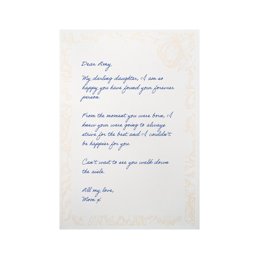 Premium Writing Papers - Letters to the Bride (A5)