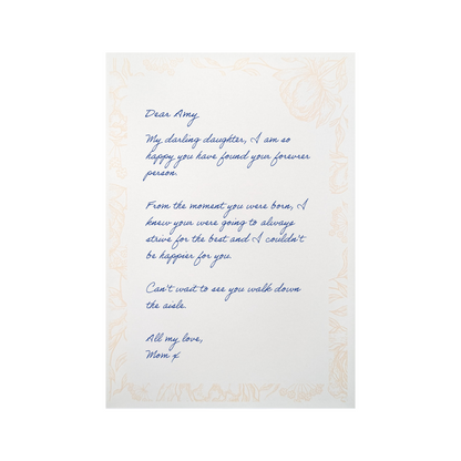Letters to the Bride Scrapbook – Personalised Wedding Memory Book Photo Album