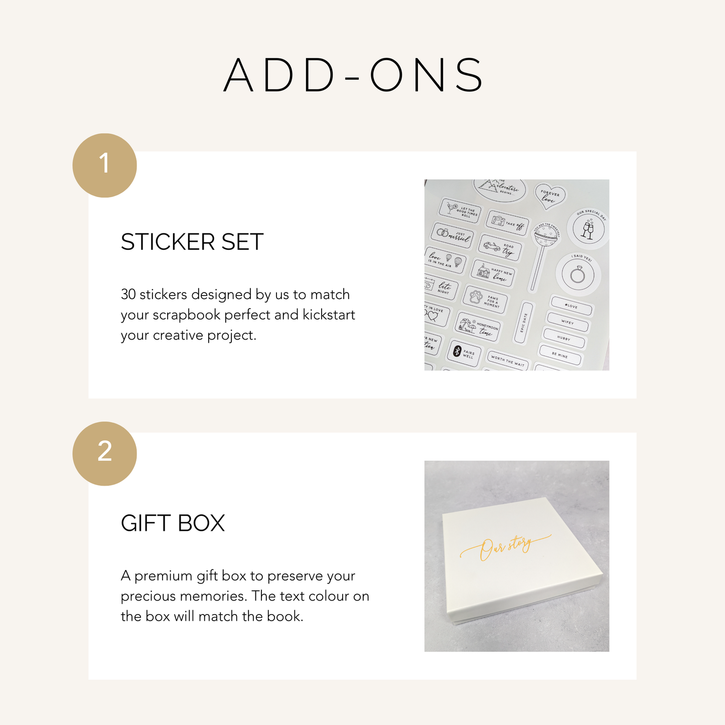 Personalised Anniversary Scrapbook Photo Album – Couples Memory Book Keepsake