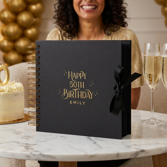 Personalised Scrapbook for Milestone Birthday - 8X8" Square