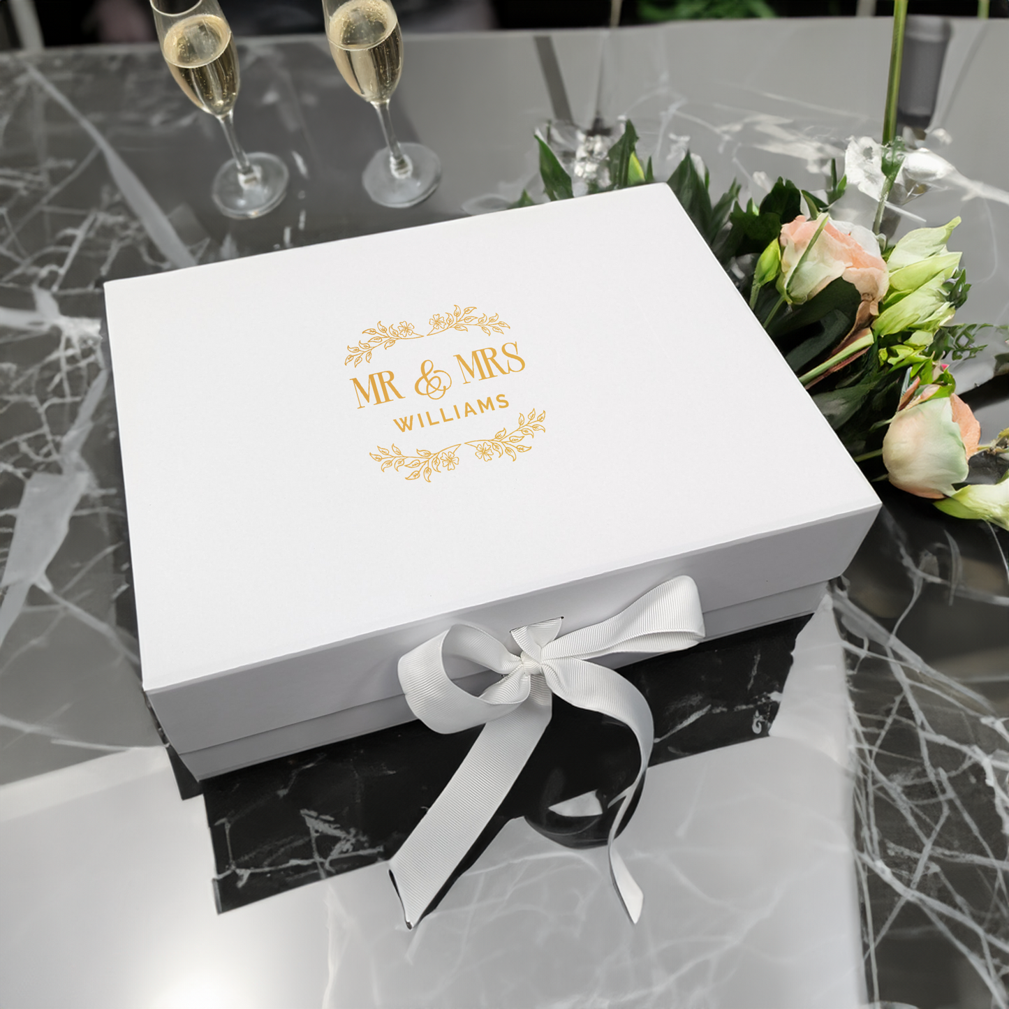 Mr & Mrs Wedding Gift Box - Multi Size - Personalised