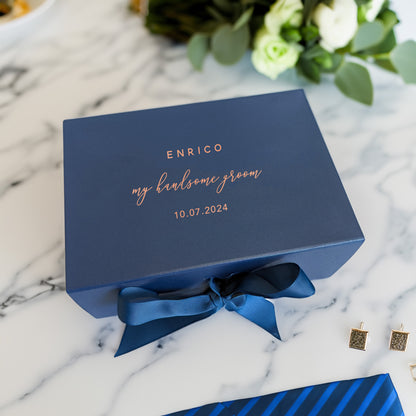 My Handsome Groom Gift Box - A5 - Personalised