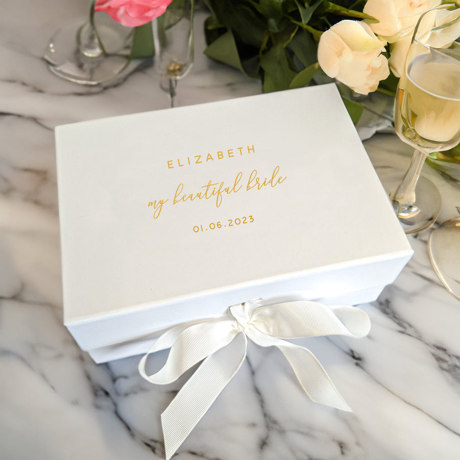 Personalised My Beautiful Bride wedding morning gift box
