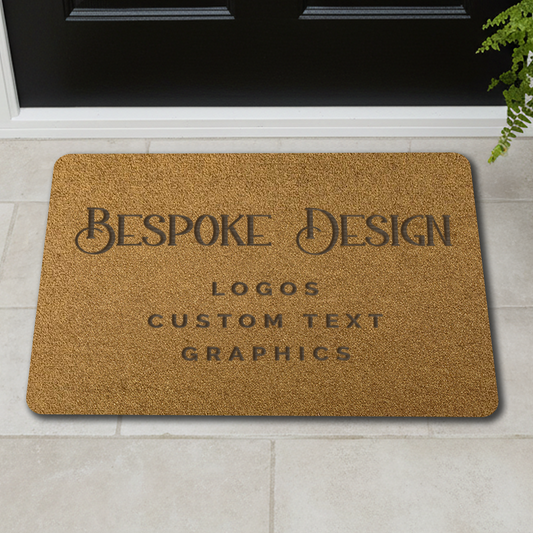 Custom Engraved Personalised Doormat with text, logo, monogram & graphics - Synthetic Weatherproof