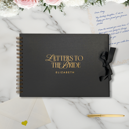 Letters to the Bride Scrapbook – Personalised Wedding Memory Book Photo Album