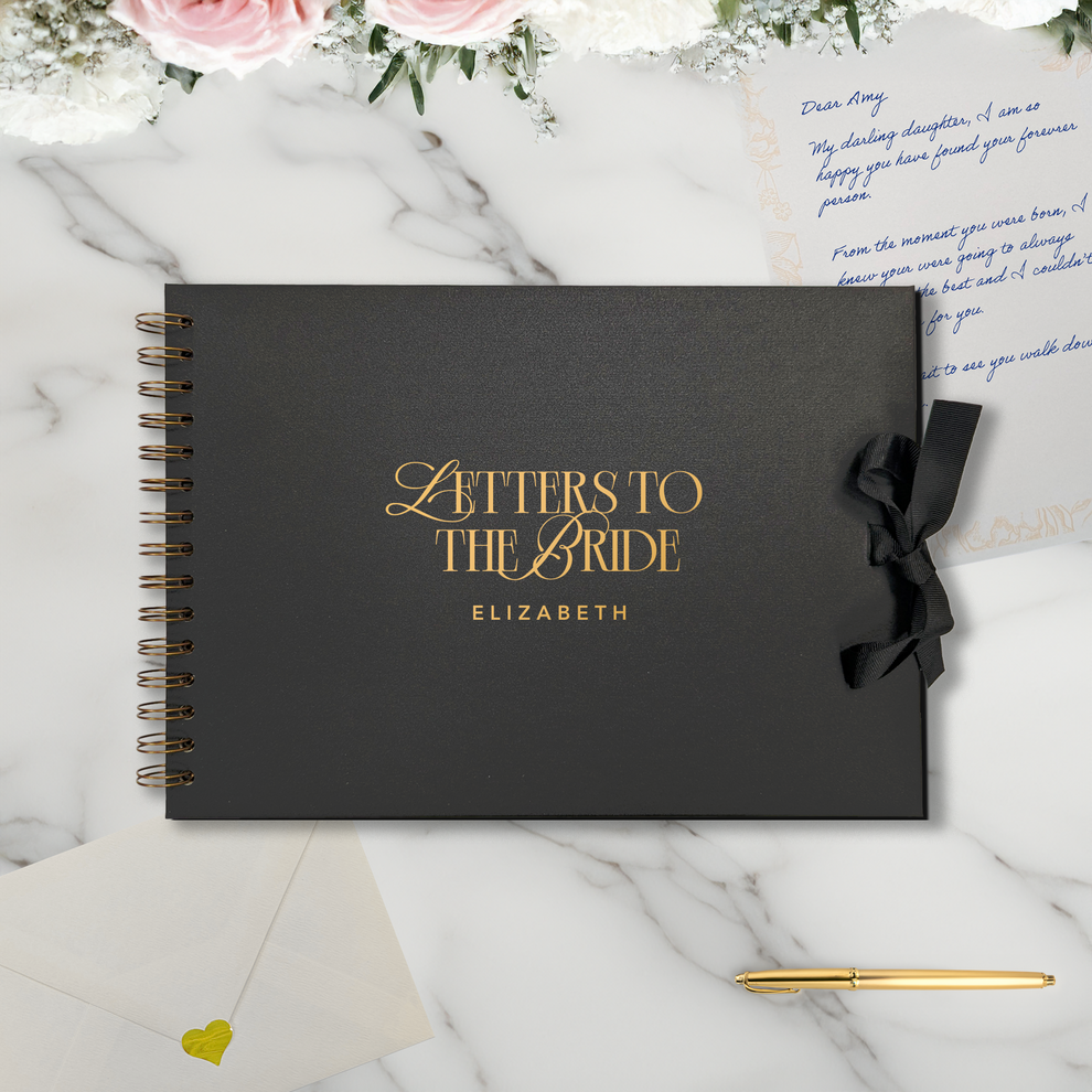 Letters to the Bride Scrapbook – Personalised Wedding Memory Book Phot ...