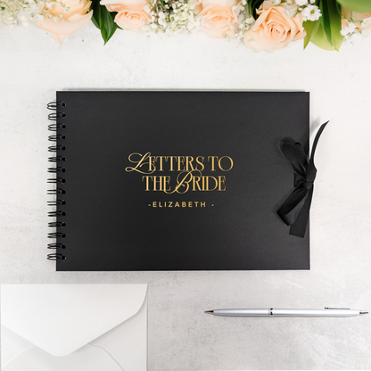 Letters to the Bride A4 Scrapbook Guest Book - 2025 Edition - Personalised