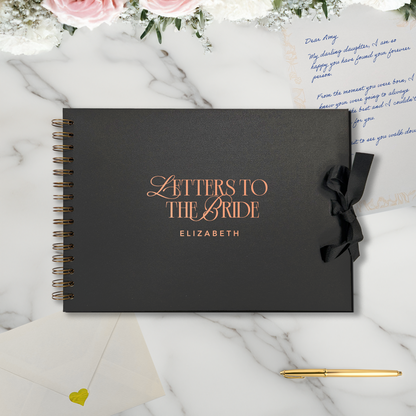 Letters to the Bride Scrapbook – Personalised Wedding Memory Book Photo Album