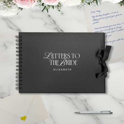 Letters to the Bride Scrapbook – Personalised Wedding Memory Book Photo Album