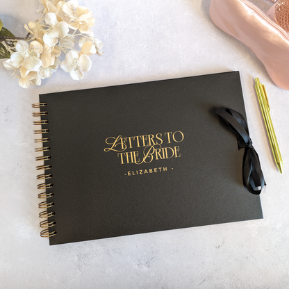 Letters to the Bride A4 Scrapbook Guest Book - 2025 Edition - Personalised