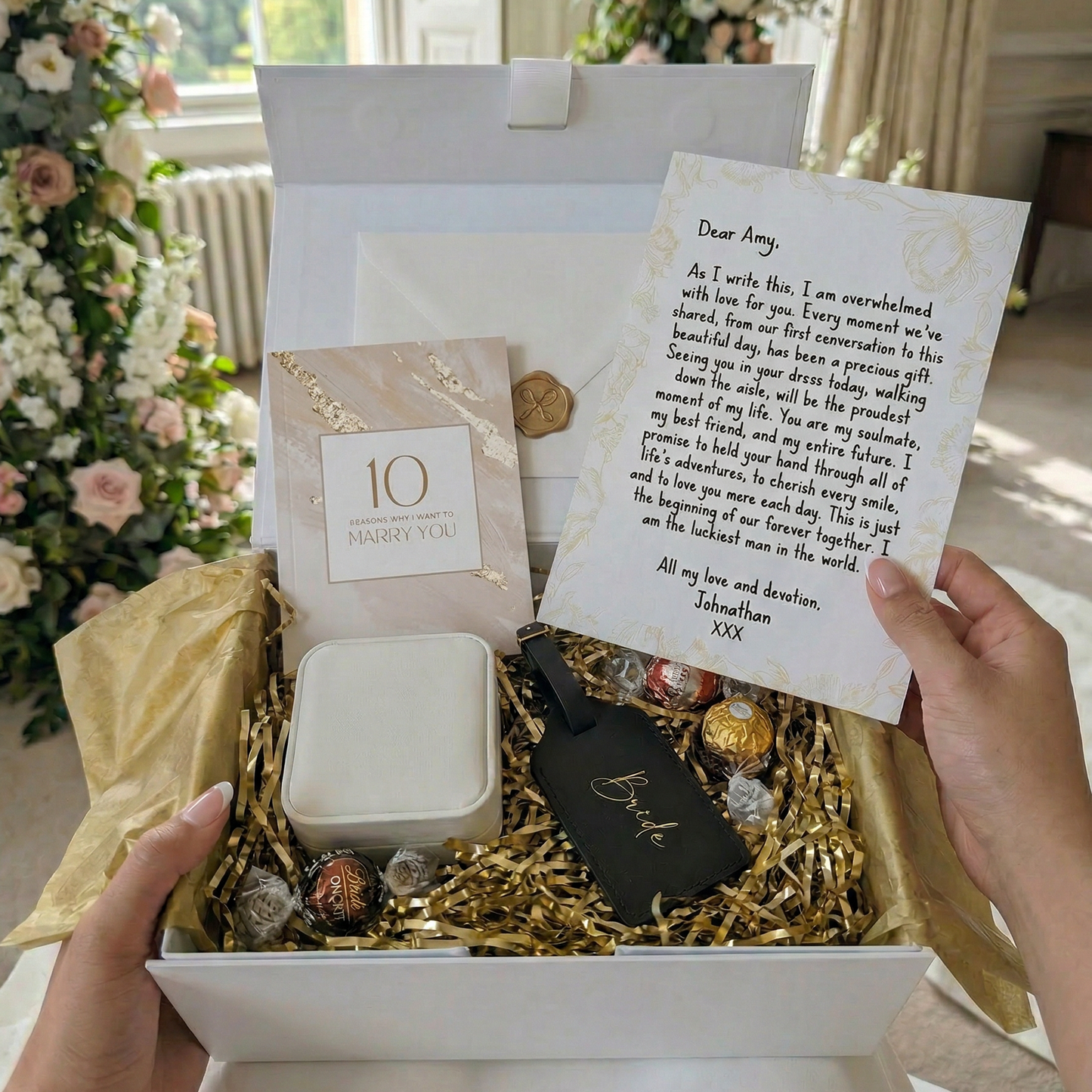 Personalised “To My Bride” Wedding Gift Box | Groom to Bride Wedding Morning Present