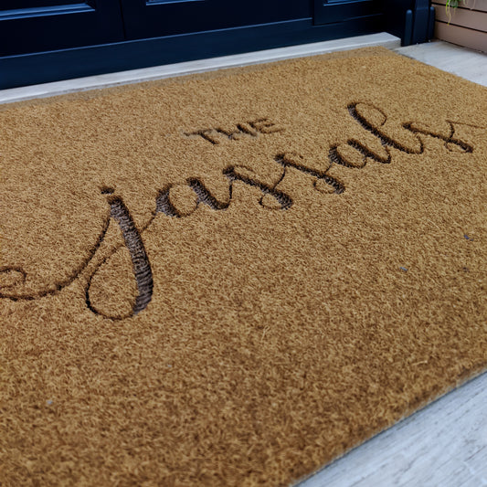 Personalised Doormat - Synthetic Weatherproof Coir for Outdoor or Indoor Use