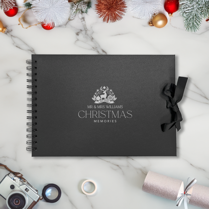 Mr & Mrs Christmas Memories Scrapbook Album - Personalised
