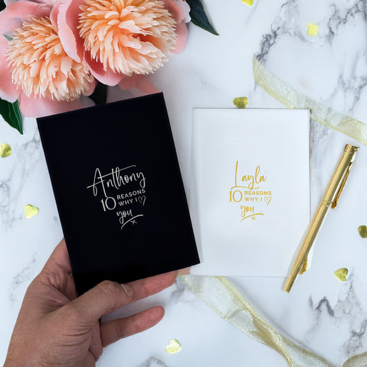 10 Reasons Why I love You - Personalised A6 Booklet