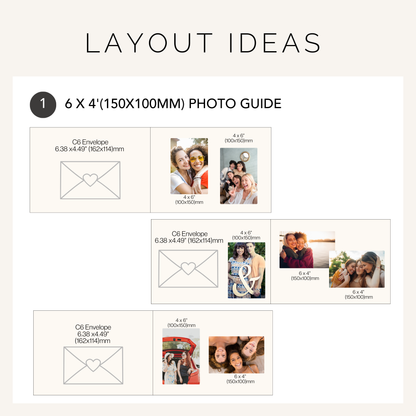 Letters to the Bride A4 Scrapbook Album - Elegant Style - Personalised